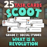 What Is a Revolution SCOOT TASK CARDS Socials Game - No Prep Grade 3 Review