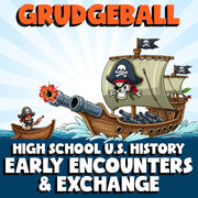 Early Encounters & Exchange GRUDGEBALL U.S. History Game - No Prep Review