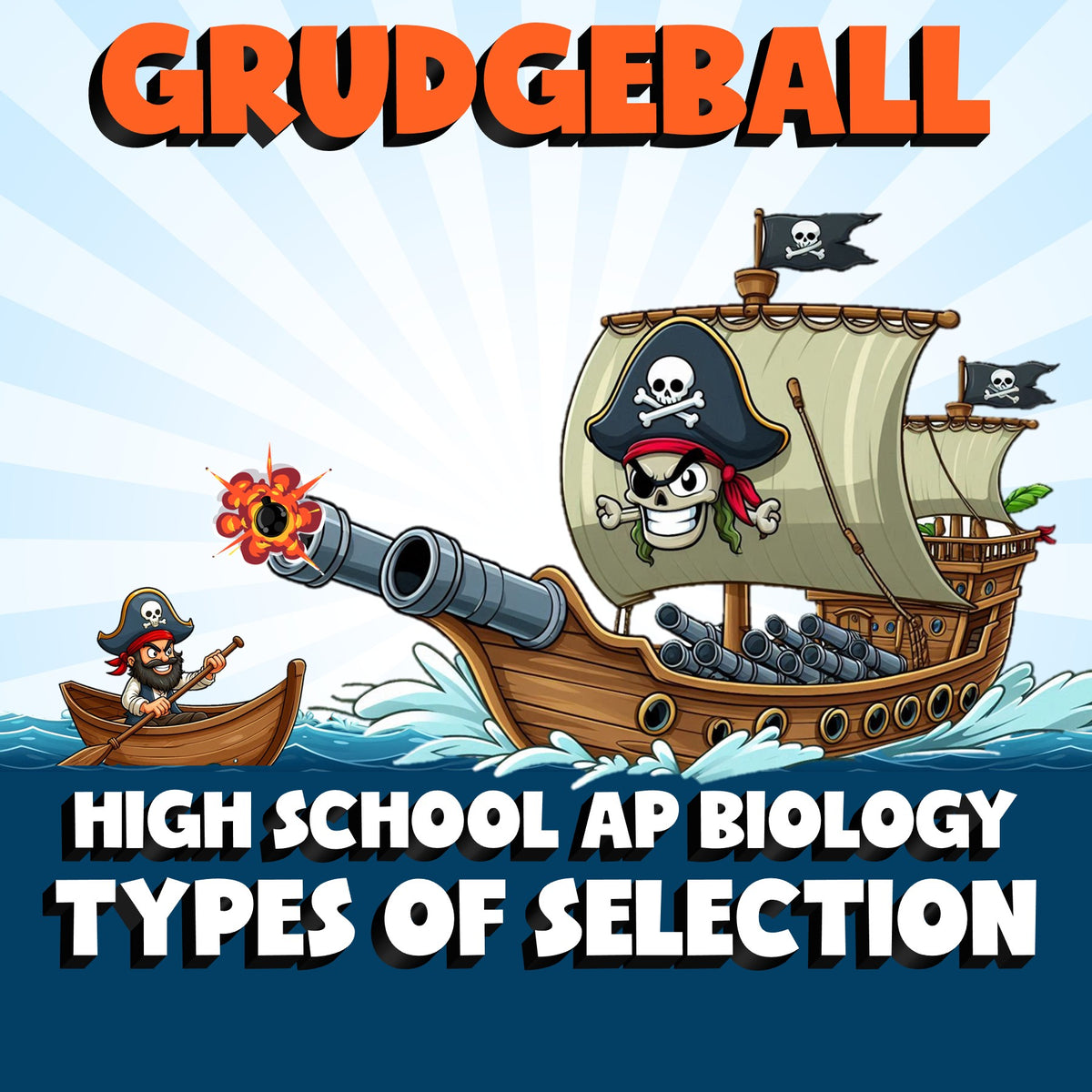 Types of Selection GRUDGEBALL Science Game - No Prep AP Biology Review Activity