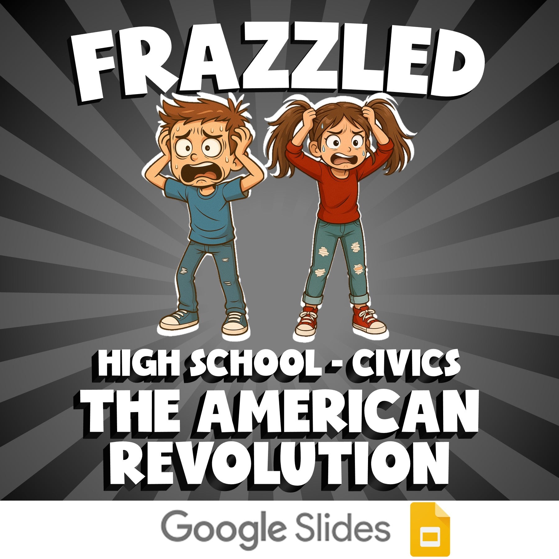 The American Revolution FRAZZLED Civics Game - No Prep Review Activity