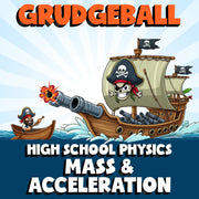Mass & Acceleration GRUDGEBALL Science Game - No Prep Physics Review Activity
