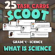 What is Science SCOOT TASK CARDS Science Game - No Prep Grade 4 Review Activity