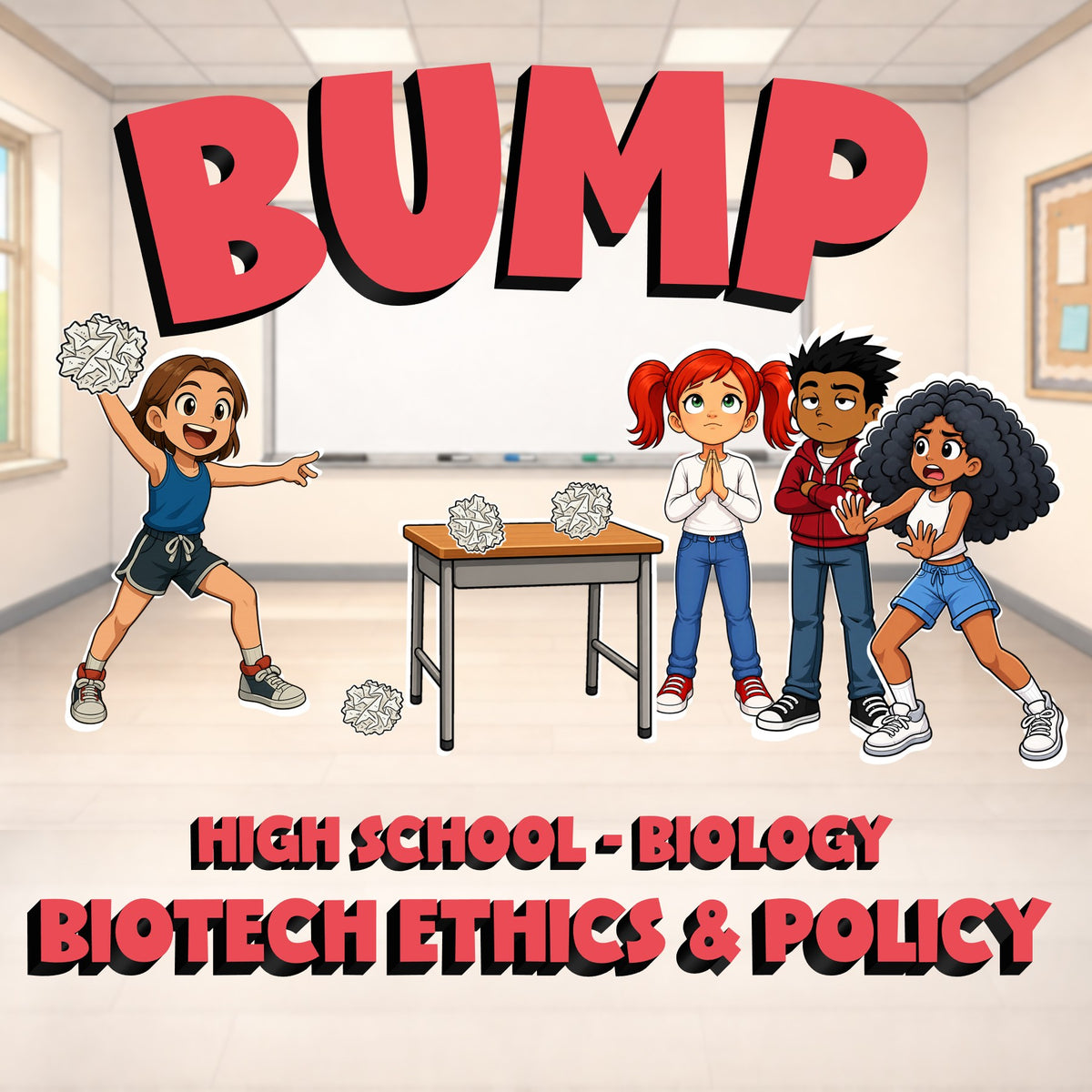 Biotech Ethics & Policy BUMP Science Game - No Prep Biology Review Activity