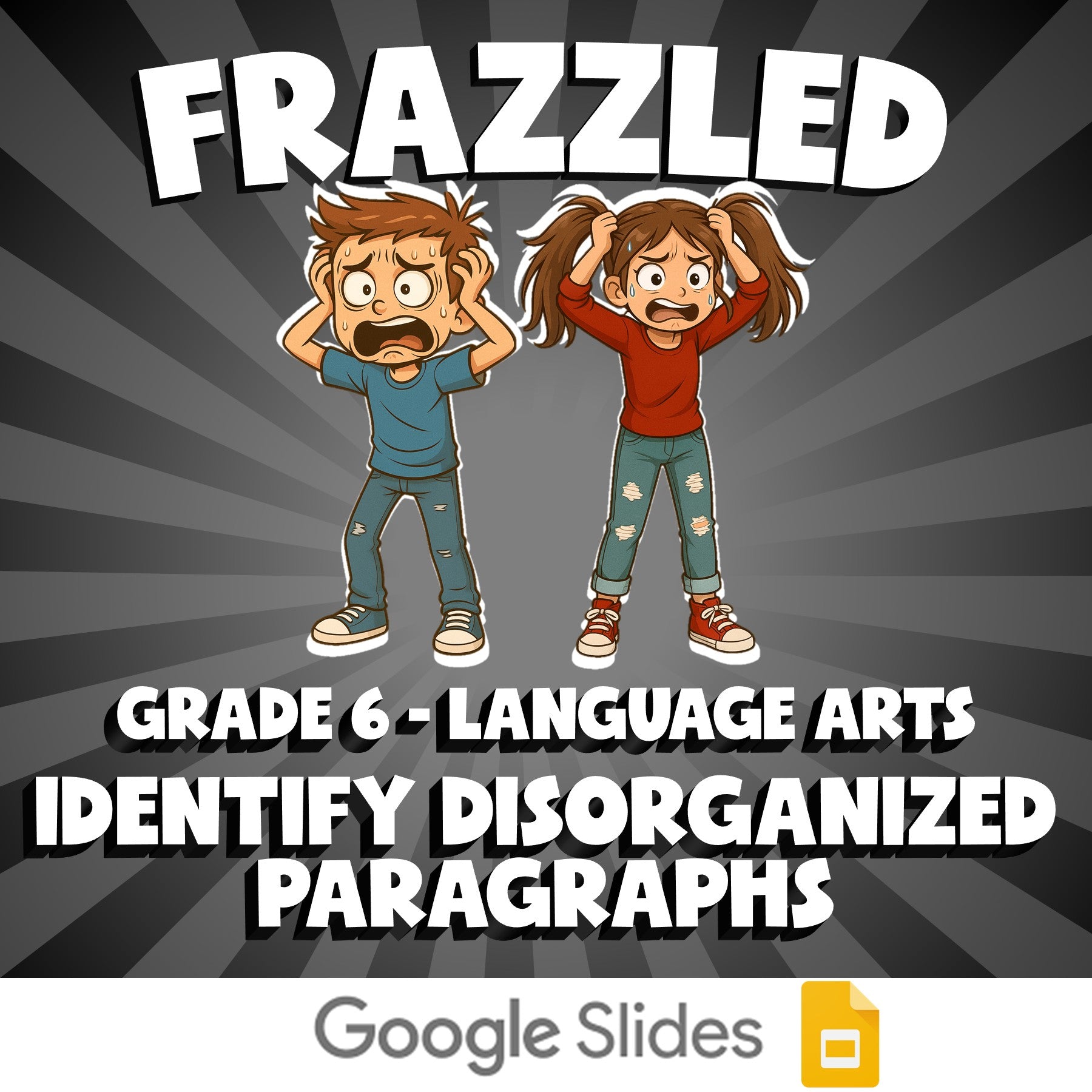 Identify Disorganized Paragraphs FRAZZLED ELA Game - No Prep Grade 6 Review