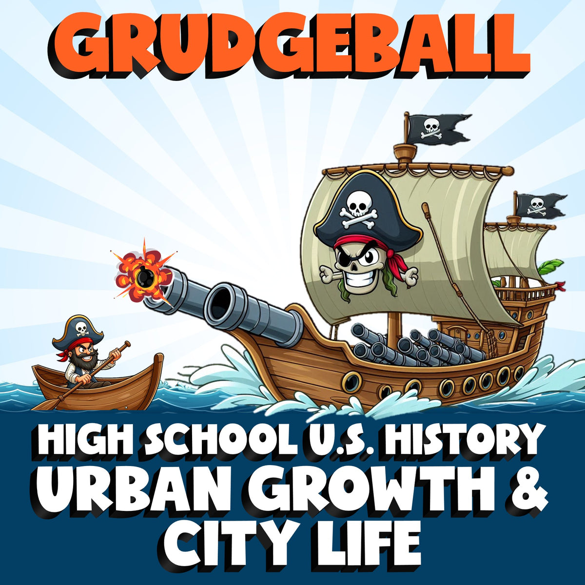 Urban Growth & City Life GRUDGEBALL U.S. History Game - No Prep Review Activity