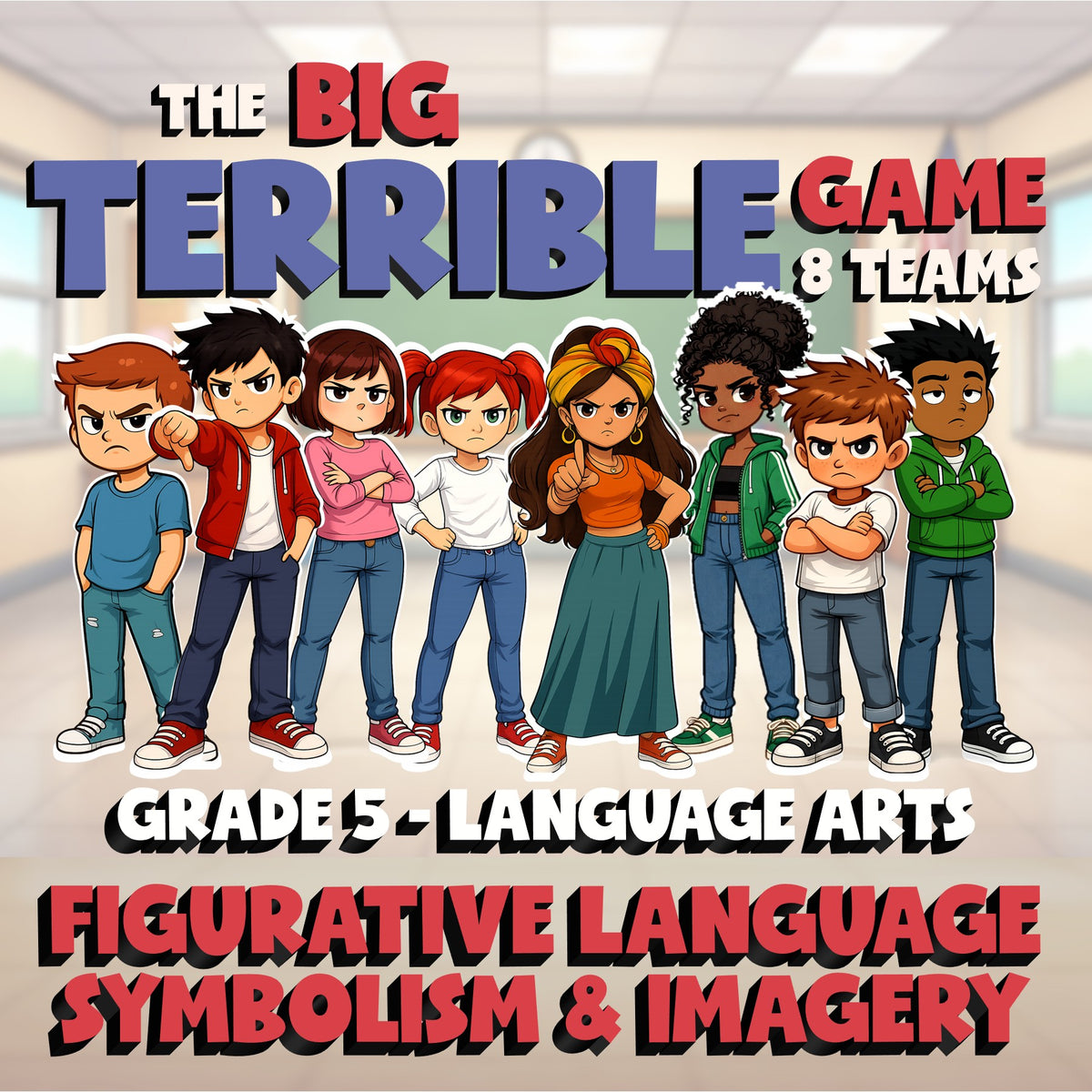 Figurative Language Symbolism & Imagery BIG TERRIBLE GAME - Grade 5 ELA Review