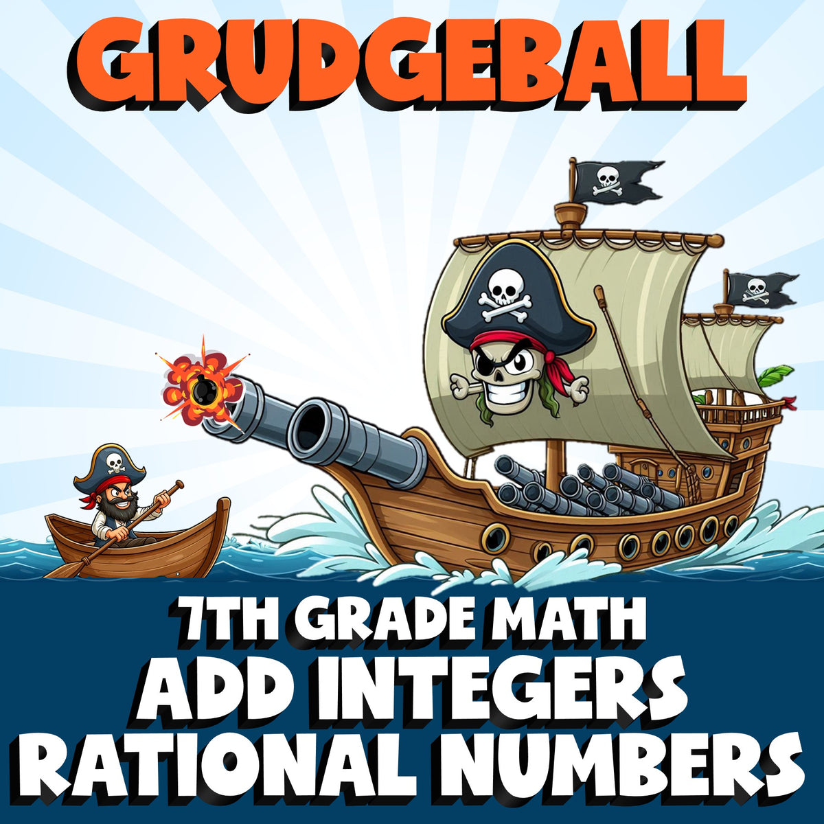 Add Integers Rational Numbers GRUDGEBALL Math Game - No Prep Grade 7 Review