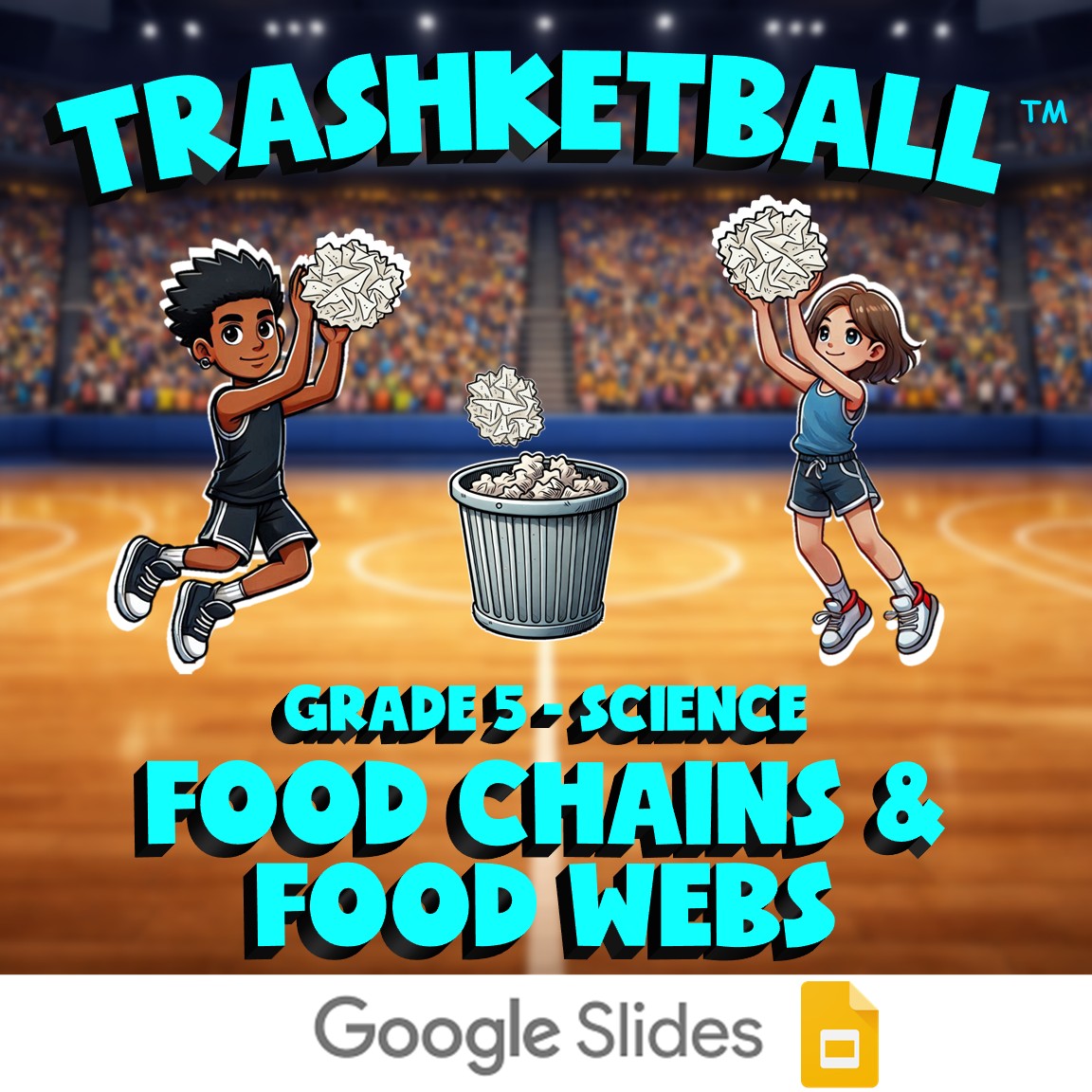 Food Chains & Food Webs TRASHKETBALL Science Game - No Prep Grade 5 Review