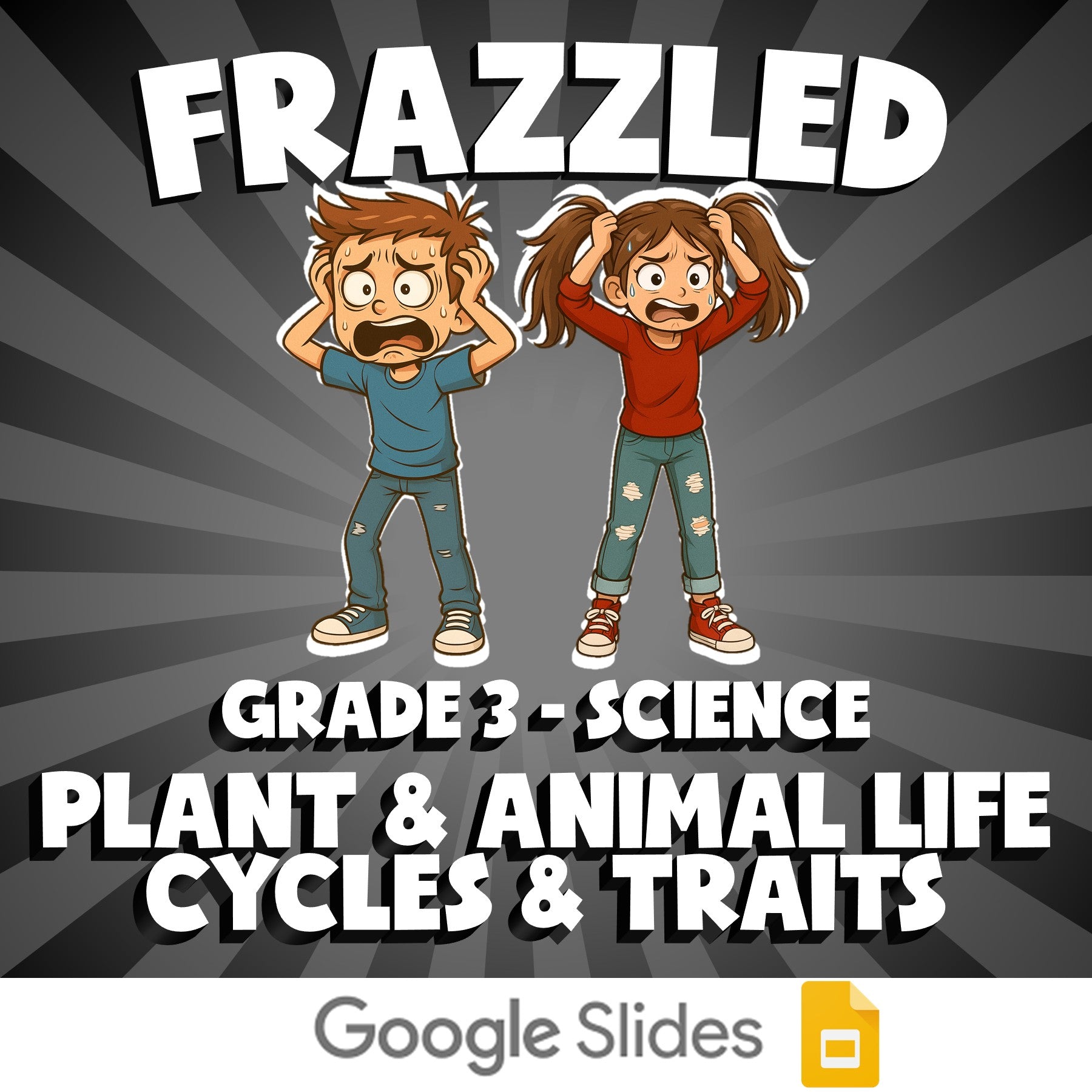 Plant & Animal Life Cycles & Traits FRAZZLED Science Game - No Prep Grade 3