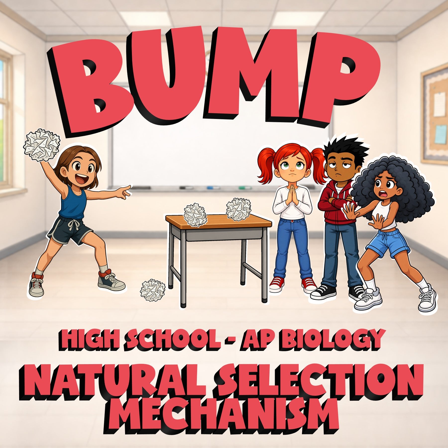 Natural Selection Mechanism BUMP Science Game - No Prep AP Biology Review