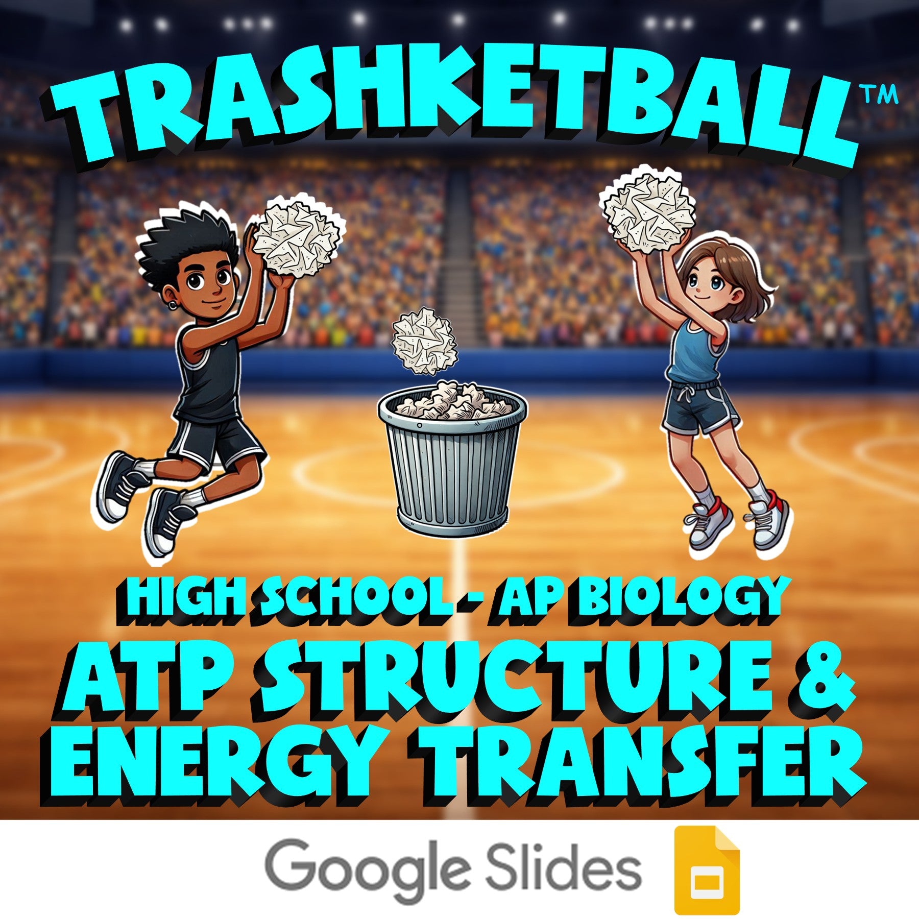 ATP Structure & Energy Transfer TRASHKETBALL Science Game - No Prep AP Biology