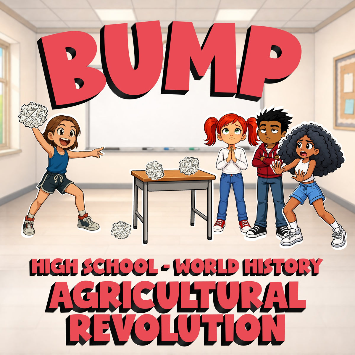 Agricultural Revolution BUMP Game - No Prep World History Review Activity