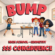 SSS Congruence BUMP Math Game - No Prep Geometry Review Activity
