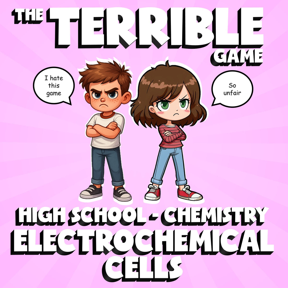 Electrochemical Cells THE TERRIBLE GAME - No Prep Chemistry Science Review