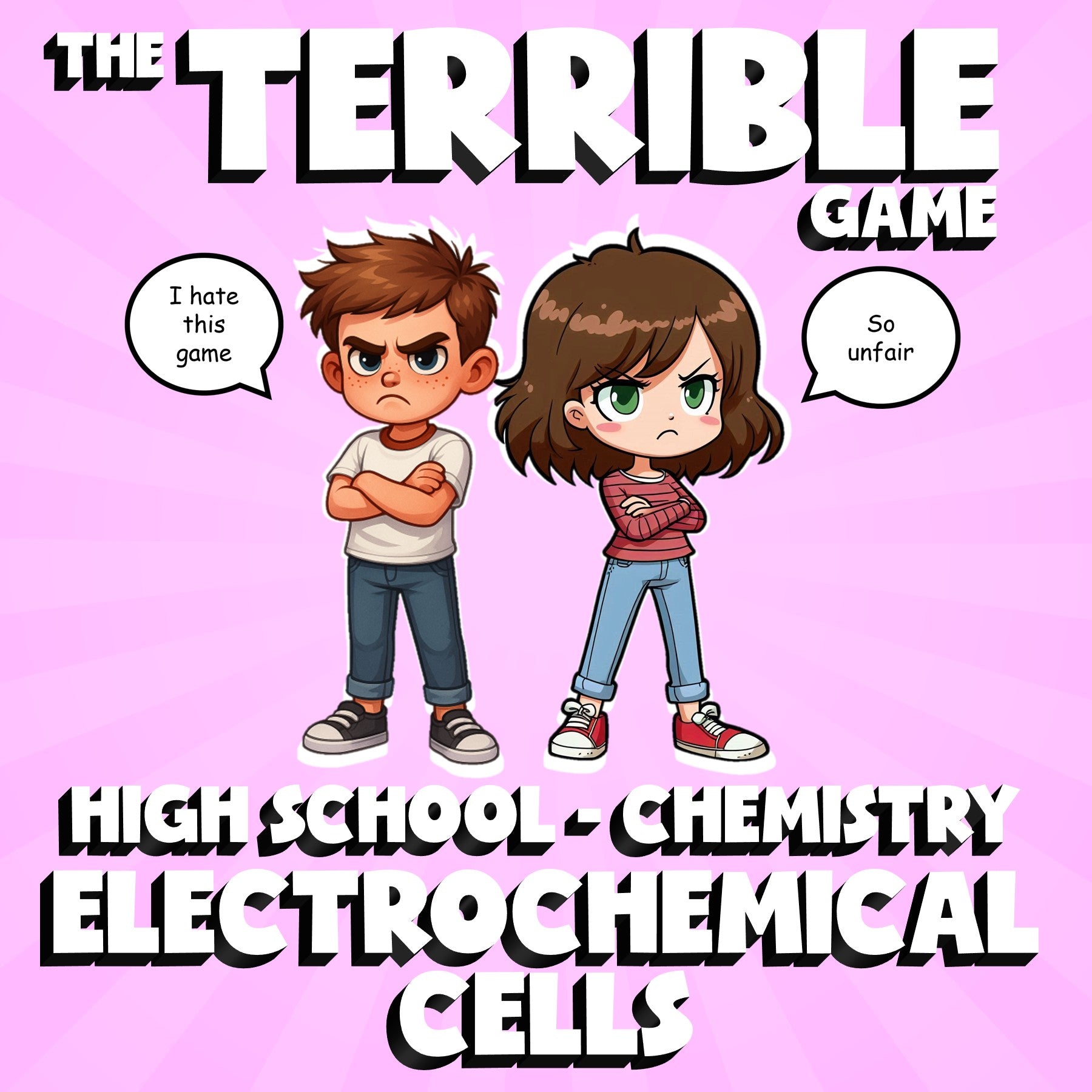 Electrochemical Cells THE TERRIBLE GAME - No Prep Chemistry Science Review
