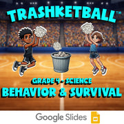 Behavior & Survival TRASHKETBALL Science Game - No Prep Grade 4 Review Activity
