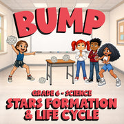 Stars Formation & Life Cycle BUMP Science Game - No Prep Grade 6 Review Activity