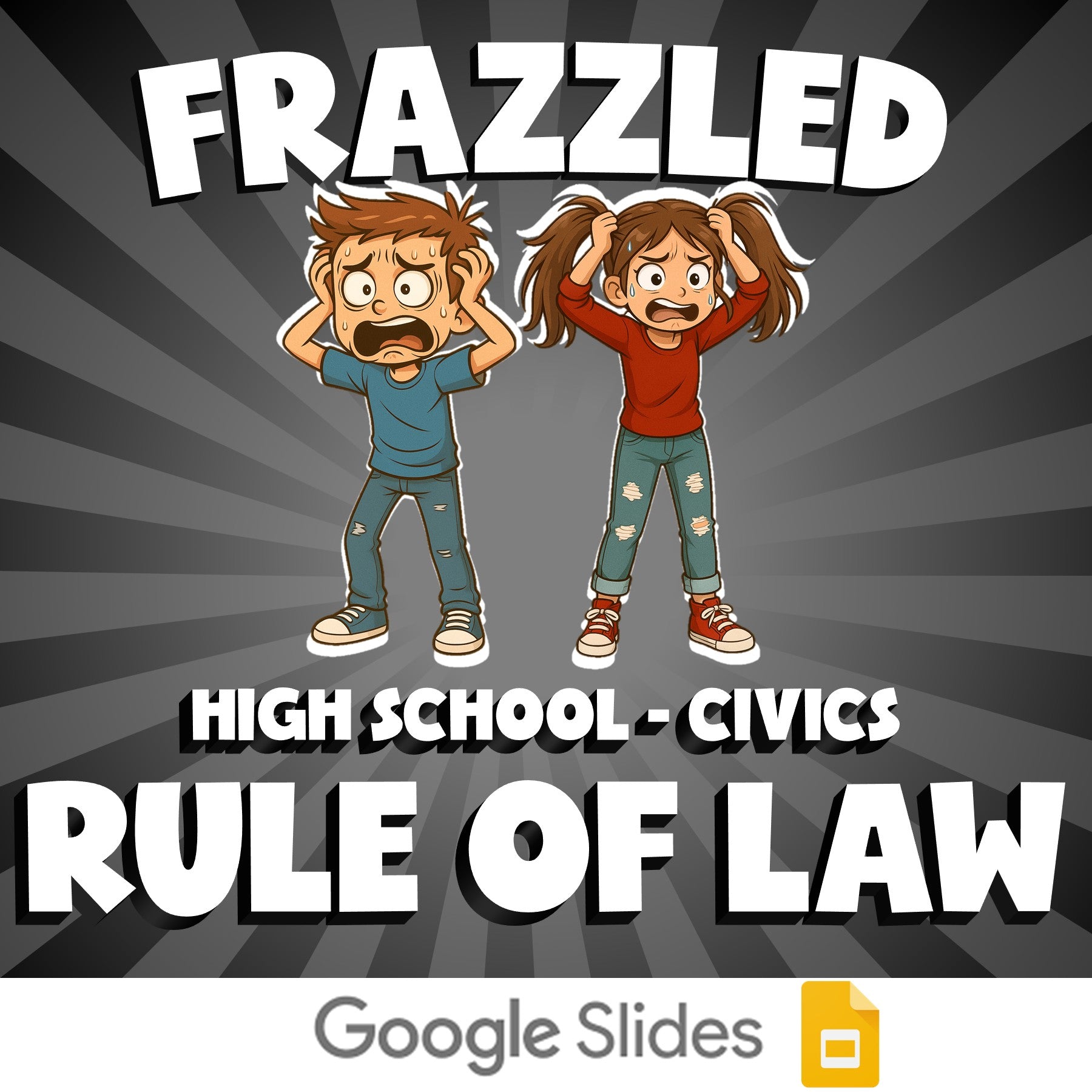Rule of Law FRAZZLED Civics Game - No Prep Review Activity