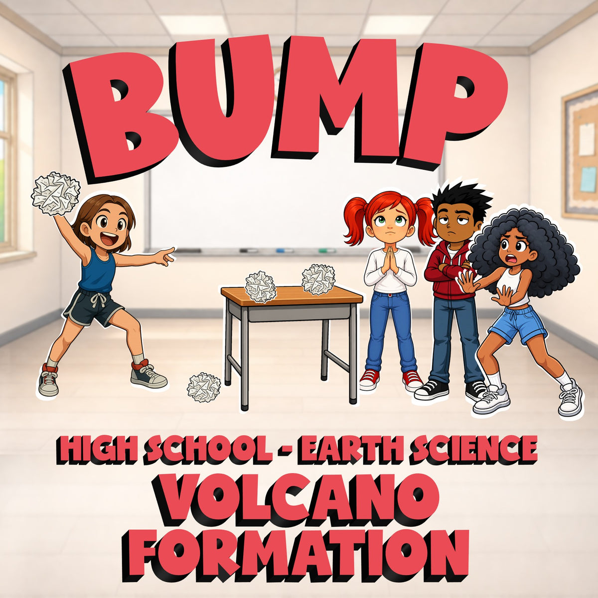 Volcano Formation BUMP Game - No Prep Earth Science Review Activity