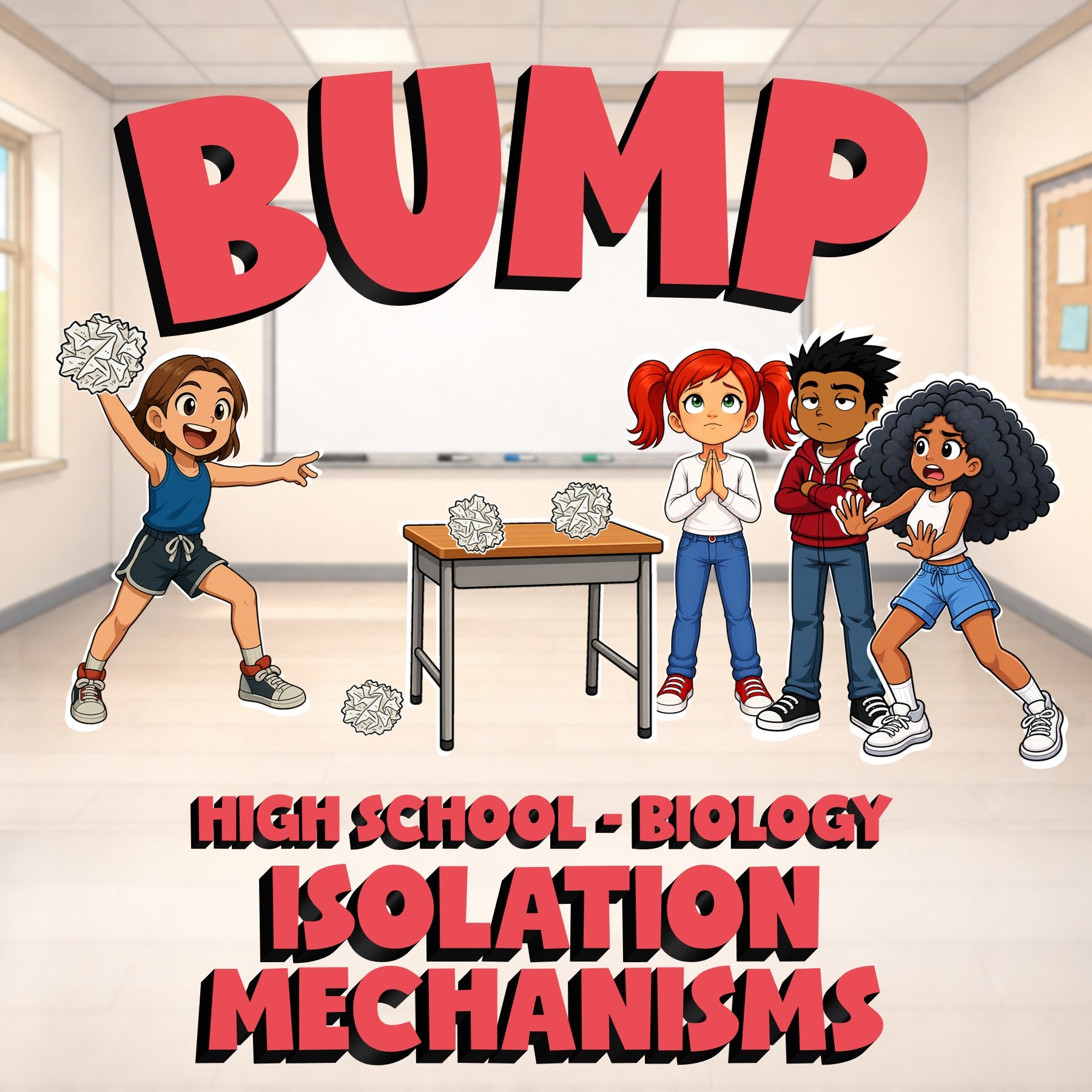 Isolation Mechanisms BUMP Science Game - No Prep Biology Review Activity