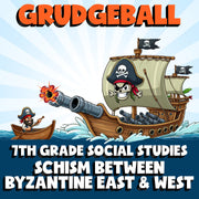 Schism Between Byzantine East & West GRUDGEBALL Socials Game - No Prep Grade 7