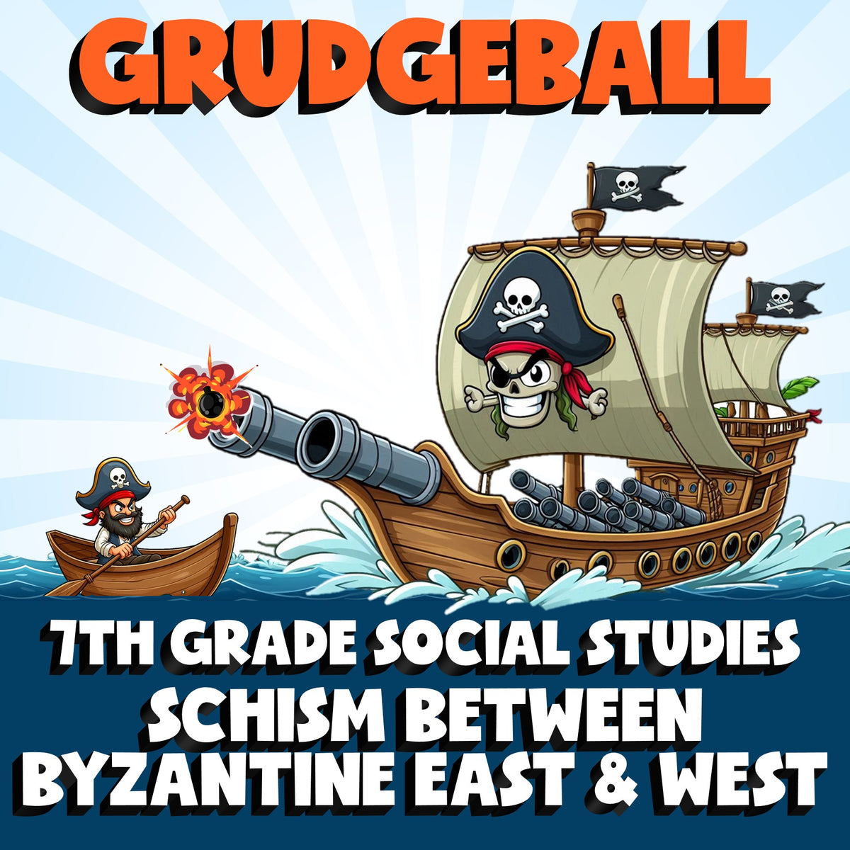 Schism Between Byzantine East & West GRUDGEBALL Socials Game - No Prep Grade 7