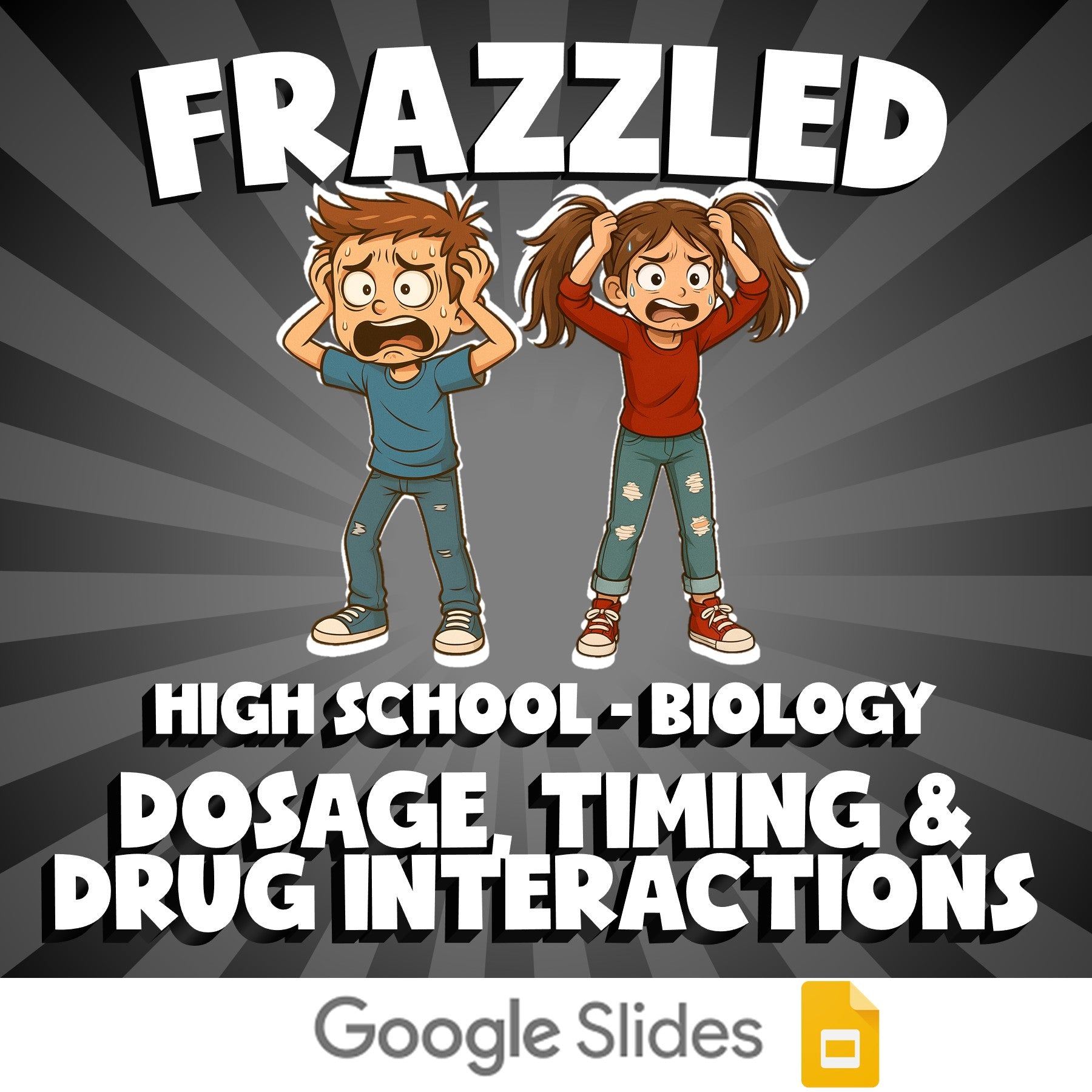Dosage, Timing & Drug Interactions FRAZZLED Science Game - No Prep Biology