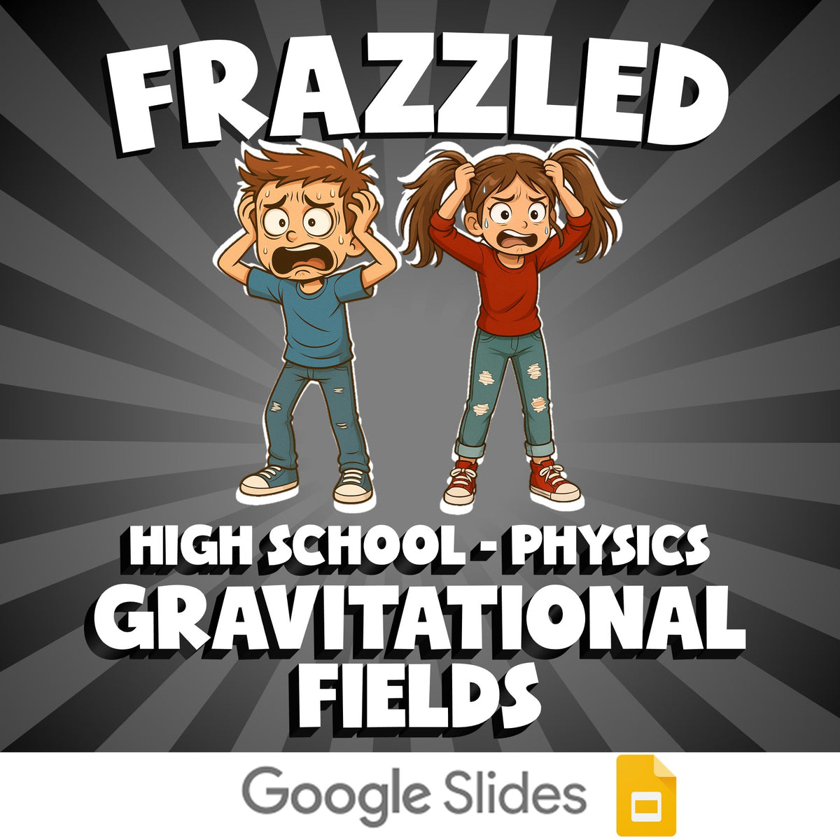 Gravitational Fields FRAZZLED Science Game - No Prep Physics Review Activity