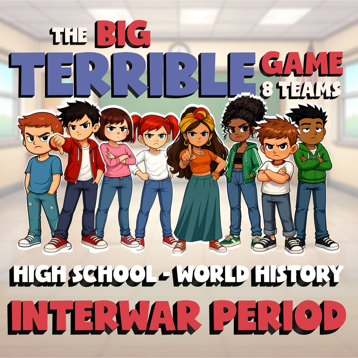 Interwar Period BIG TERRIBLE GAME - No Prep World History Review Activity