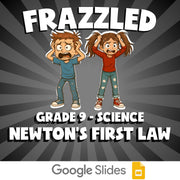 Newton’s First Law FRAZZLED Science Game - No Prep Grade 9 Review Activity