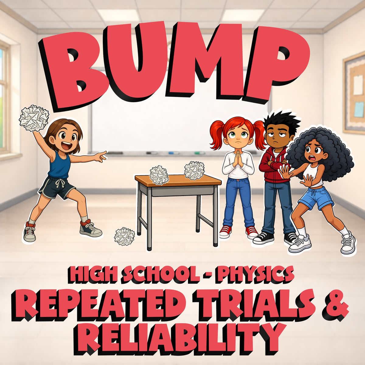 Repeated Trials & Reliability BUMP Science Game - No Prep Physics Review