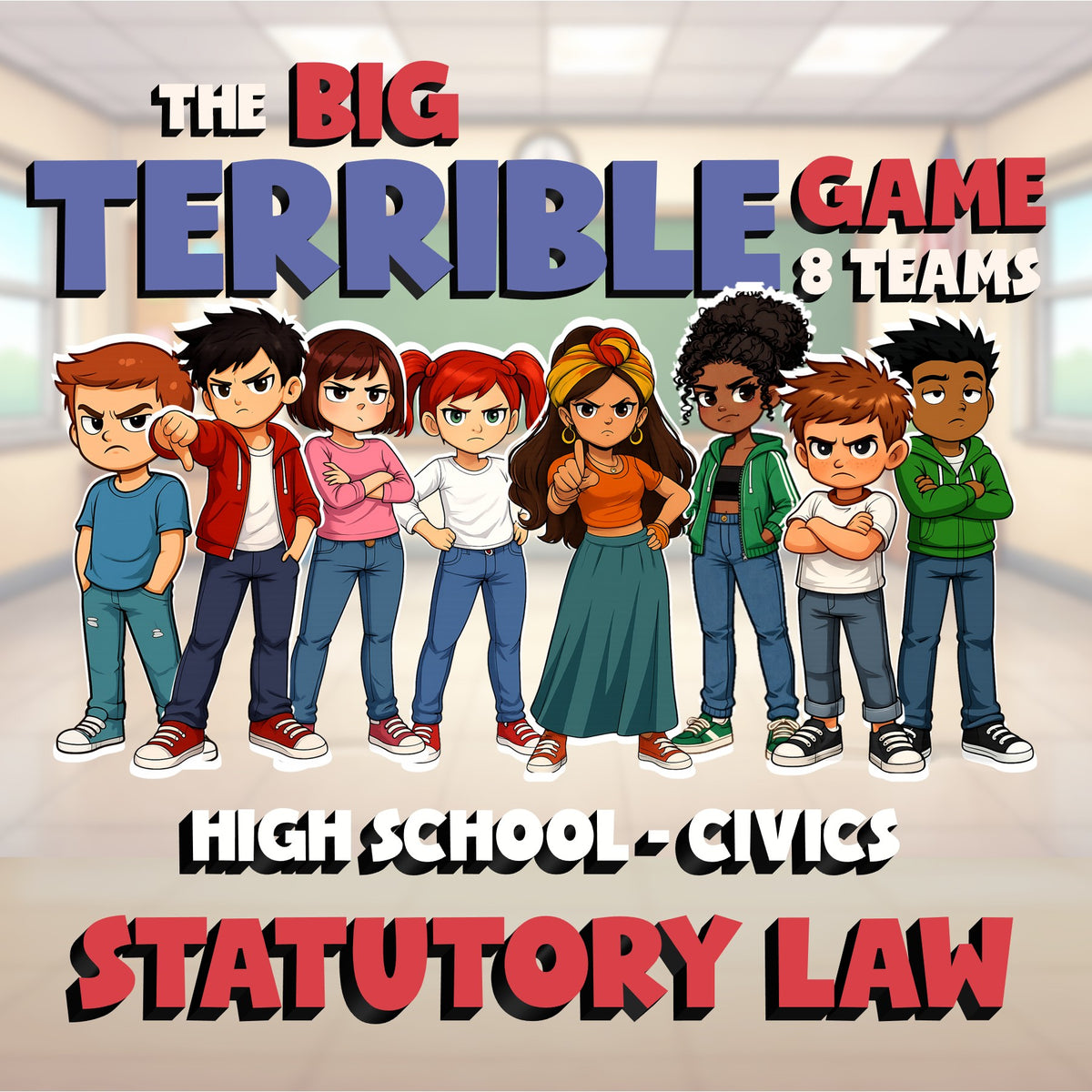 Statutory Law BIG TERRIBLE GAME - No Prep Civics Review Activity