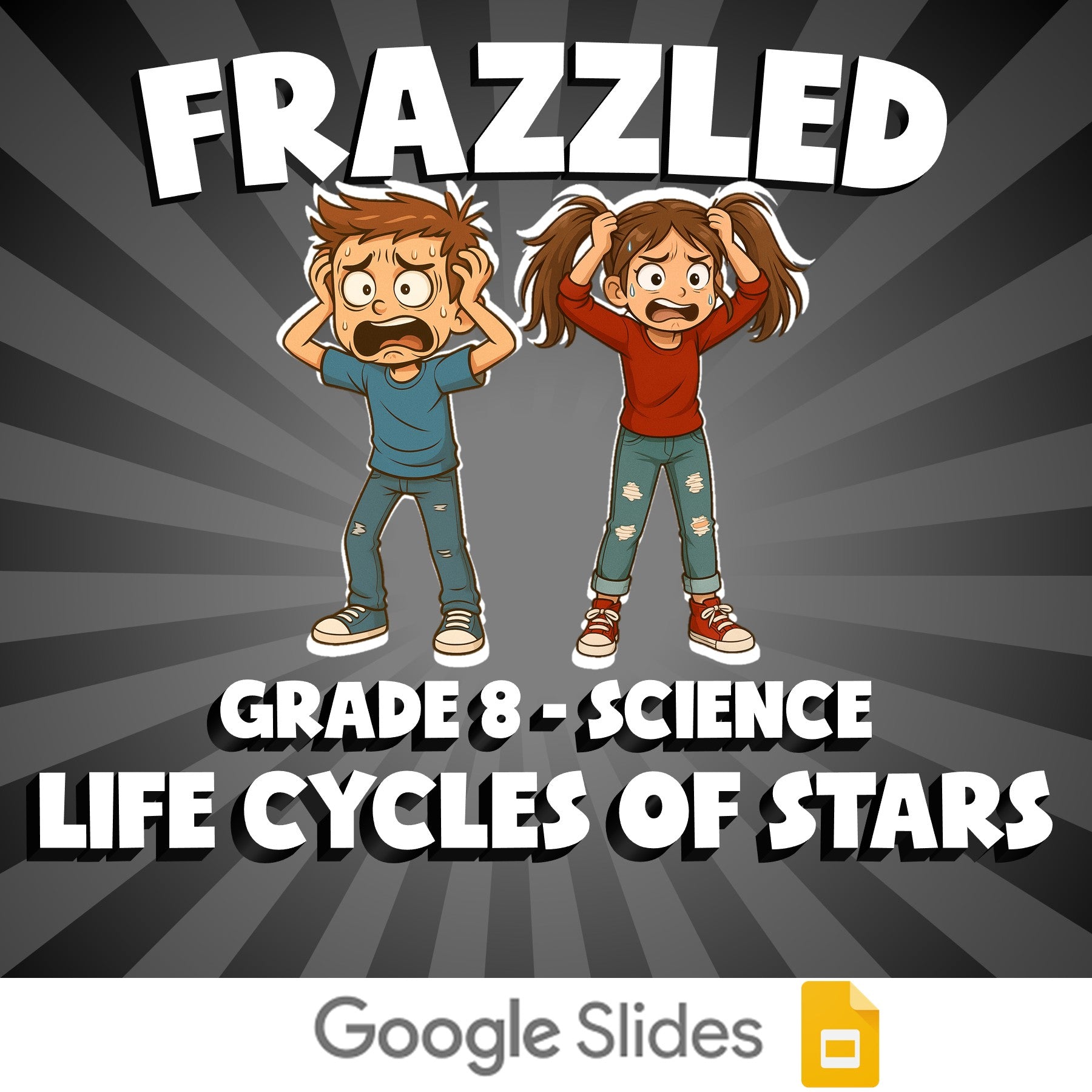 Life Cycles of Stars FRAZZLED Science Game - No Prep Grade 8 Review Activity