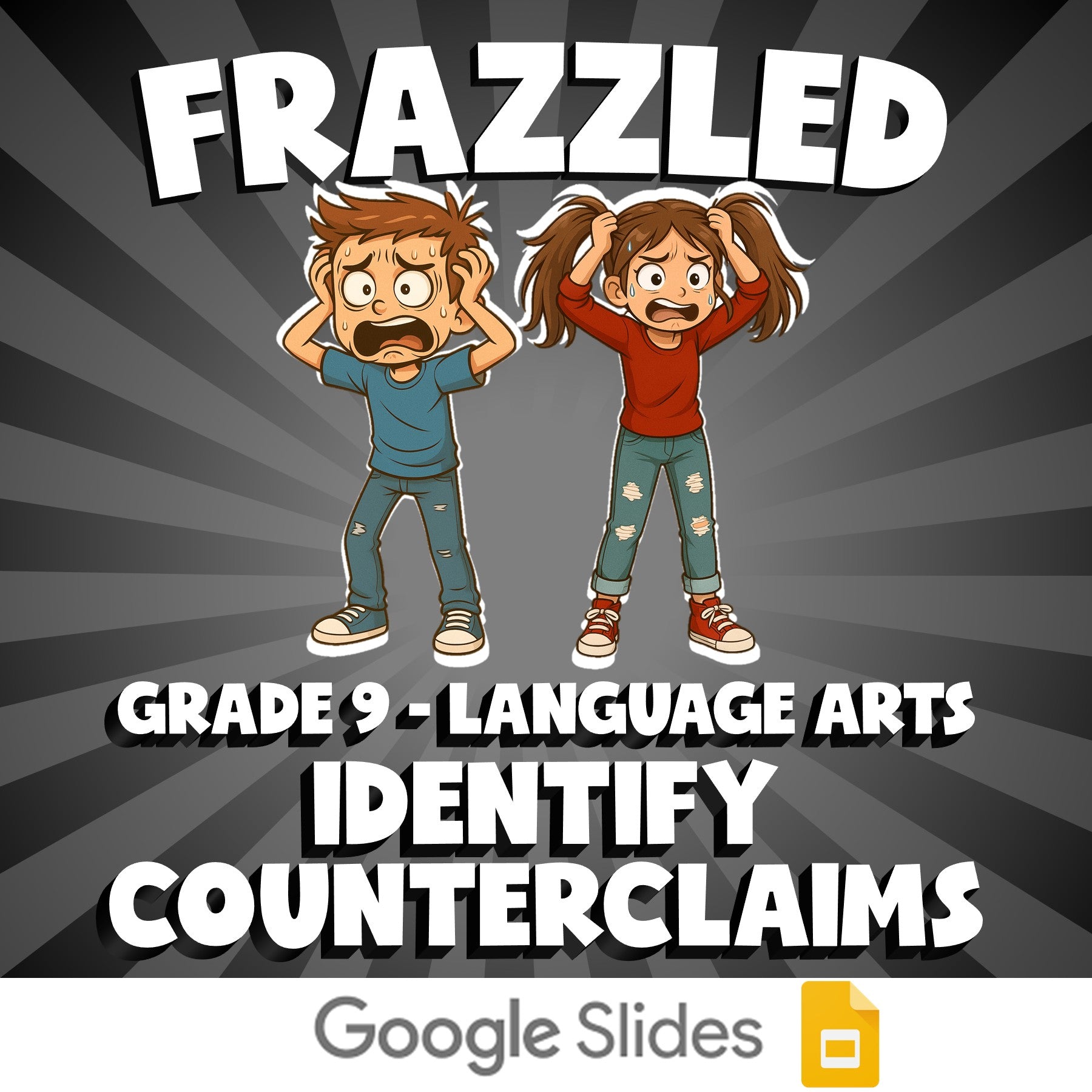 Identify Counterclaims FRAZZLED ELA Game - No Prep Grade 9 Review Activity