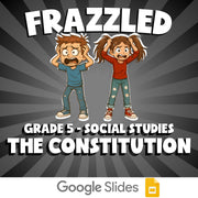 The Constitution FRAZZLED Socials Game - No Prep Grade 5 Review Activity