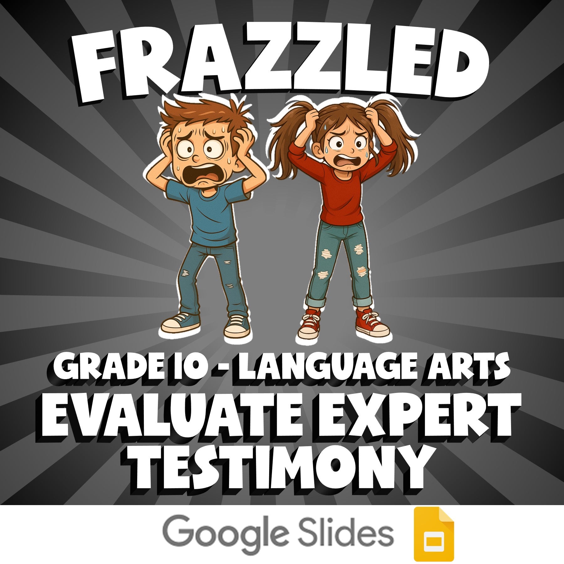 Evaluate Expert Testimony FRAZZLED ELA Game - No Prep Grade 10 Review Activity