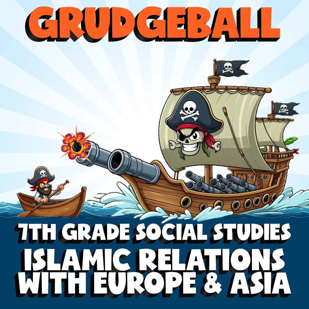 Islamic Relations with Europe & Asia GRUDGEBALL Socials Game - No Prep Grade 7
