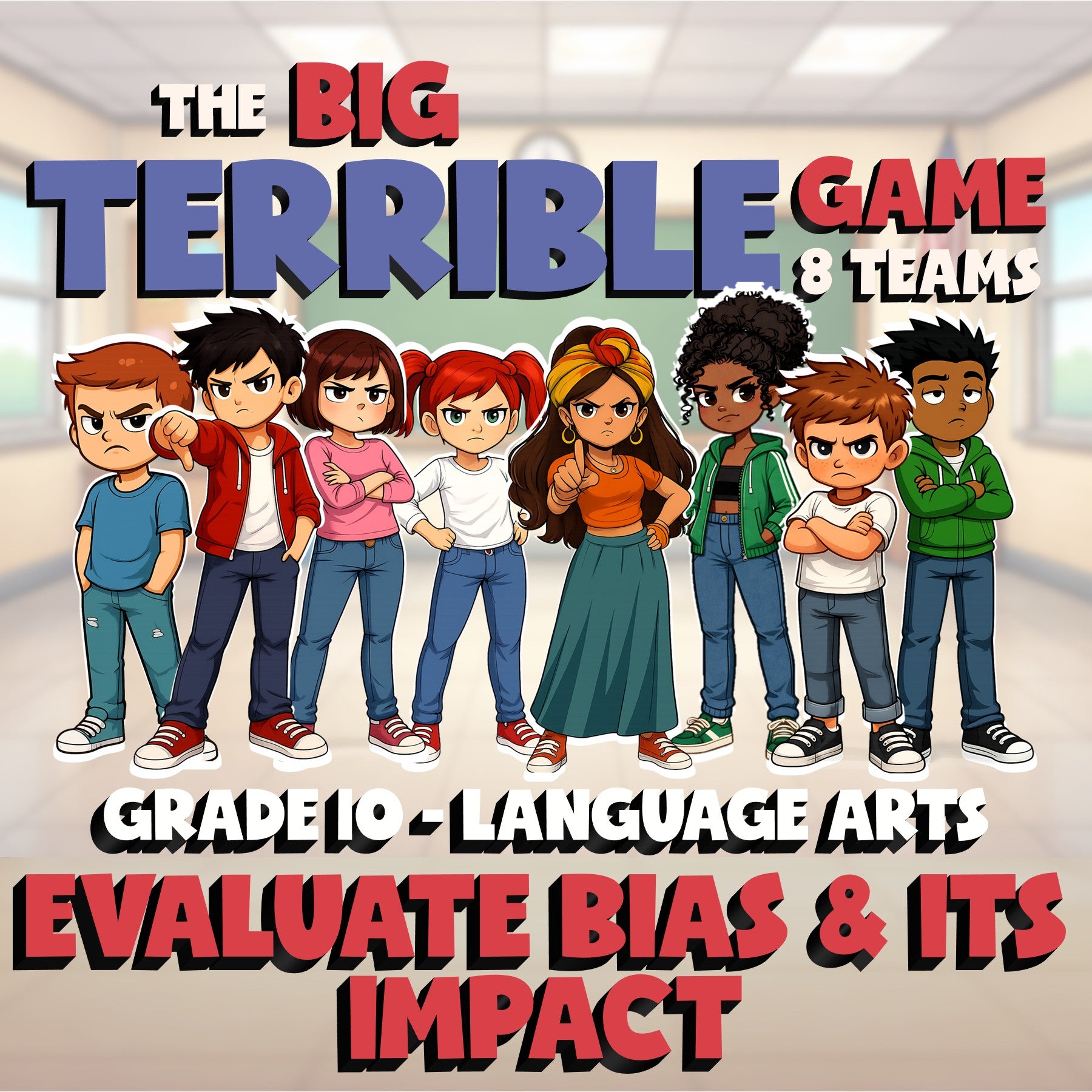 Evaluate Bias & Its Impact BIG TERRIBLE GAME - No Prep Grade 10 ELA Review