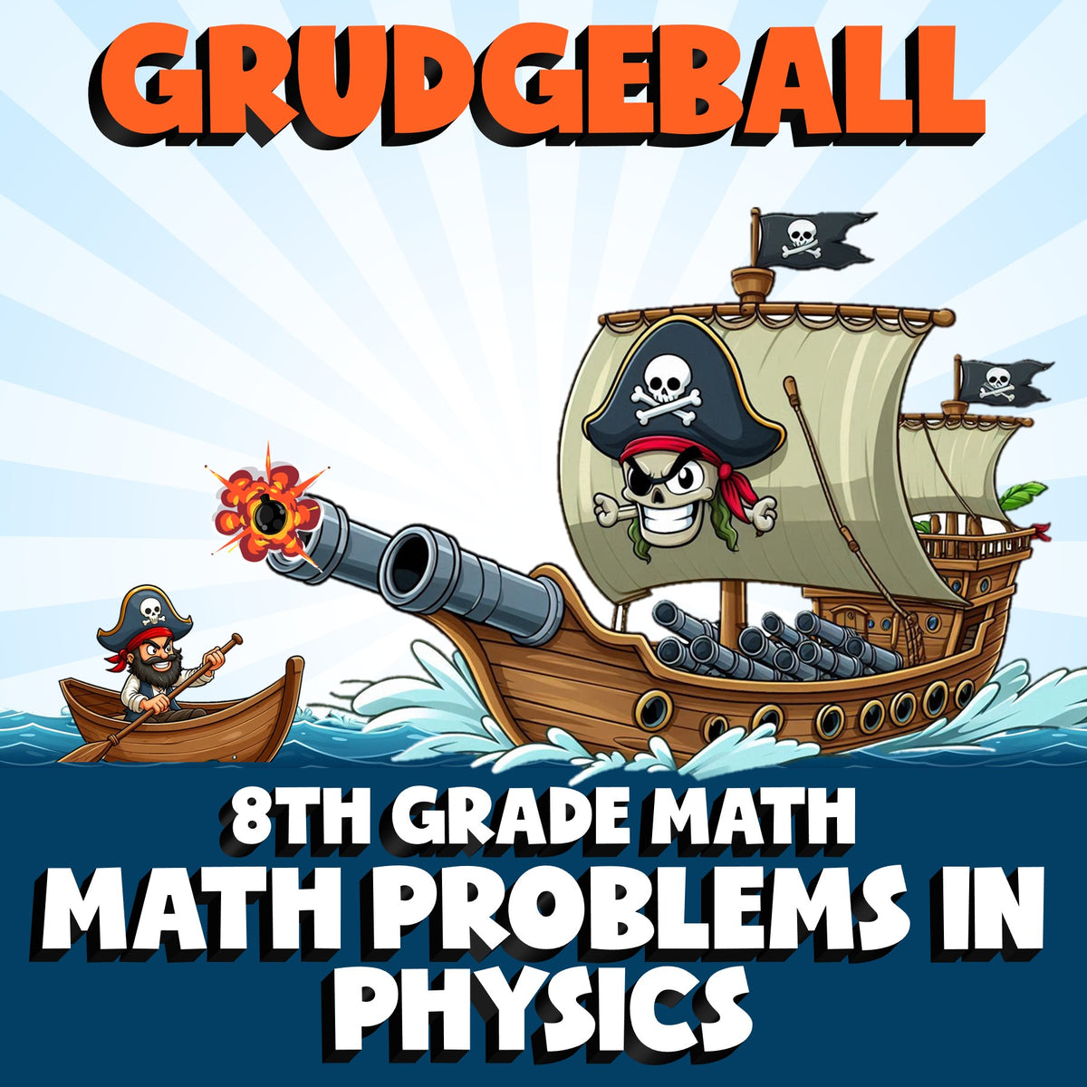 Math Problems in Physics GRUDGEBALL Math Game - No Prep Grade 8 Review Activity