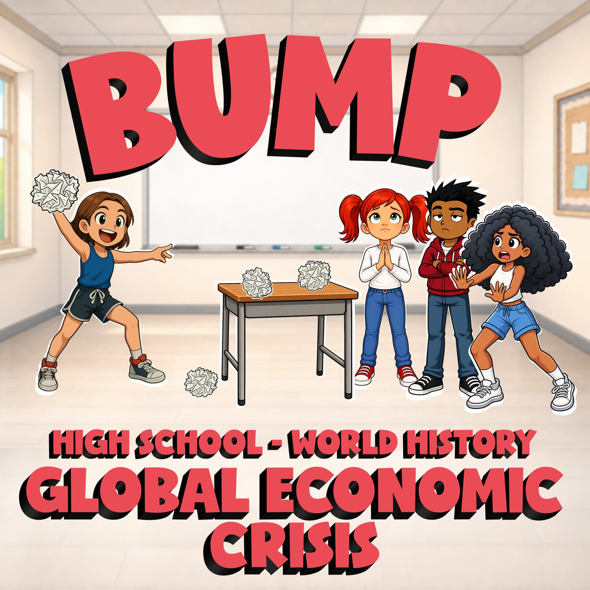Global Economic Crisis BUMP Game - No Prep World History Review Activity