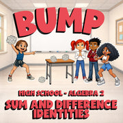 Sum and Difference Identities BUMP Math Game - No Prep Algebra 2 Review Activity