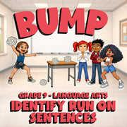 Identify Run On Sentences BUMP ELA Game - No Prep Grade 9 Review Activity
