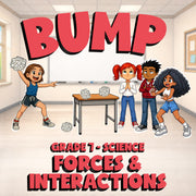 Forces & Interactions BUMP Science Game - No Prep Grade 7 Review Activity