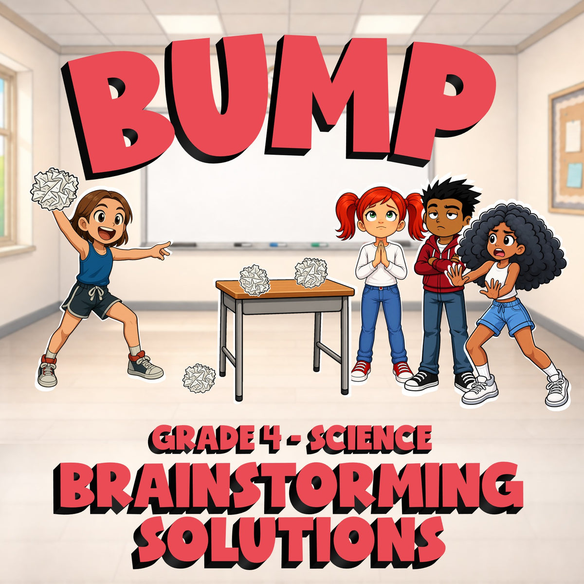 Brainstorming Solutions BUMP Science Game - No Prep Grade 4 Review Activity
