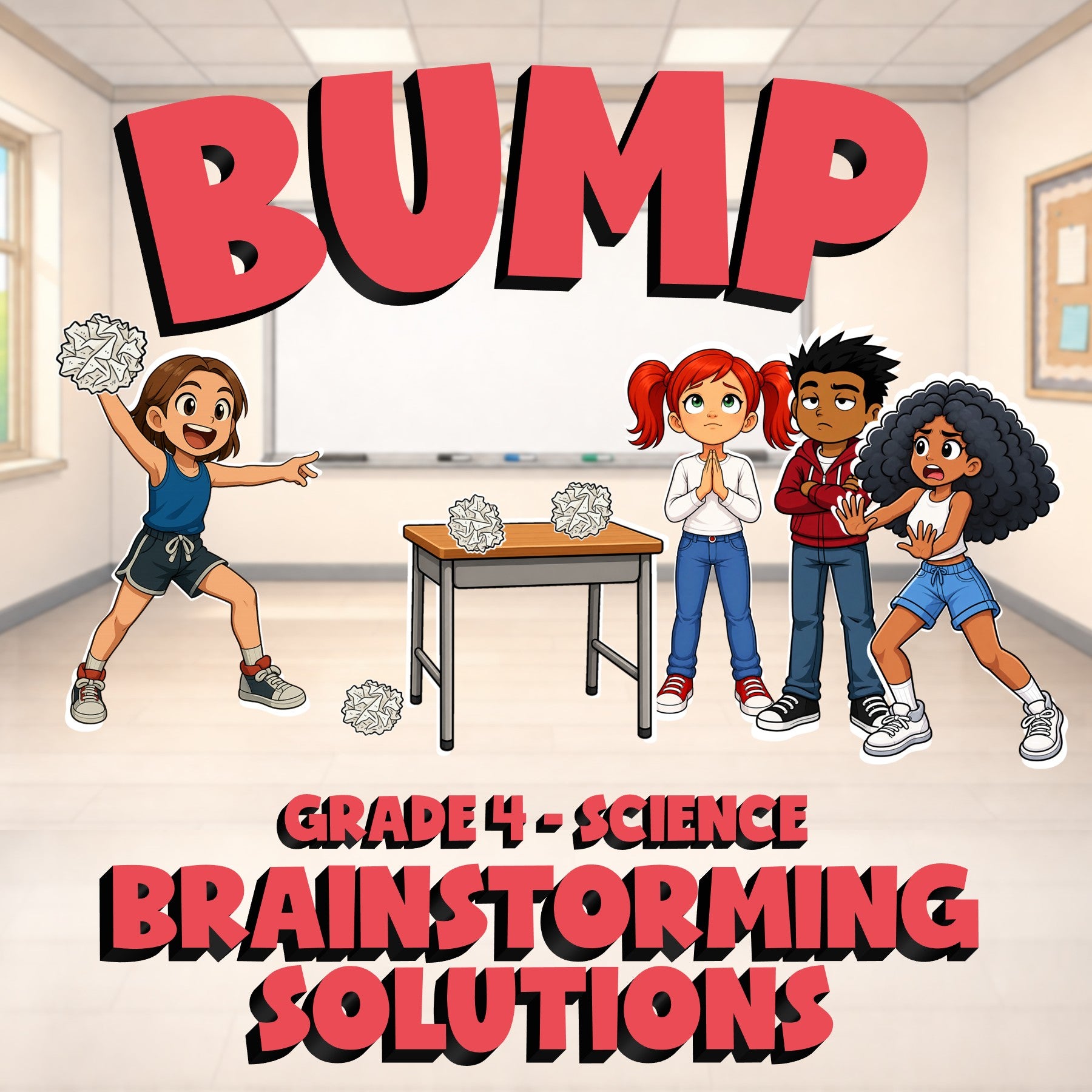 Brainstorming Solutions BUMP Science Game - No Prep Grade 4 Review Activity