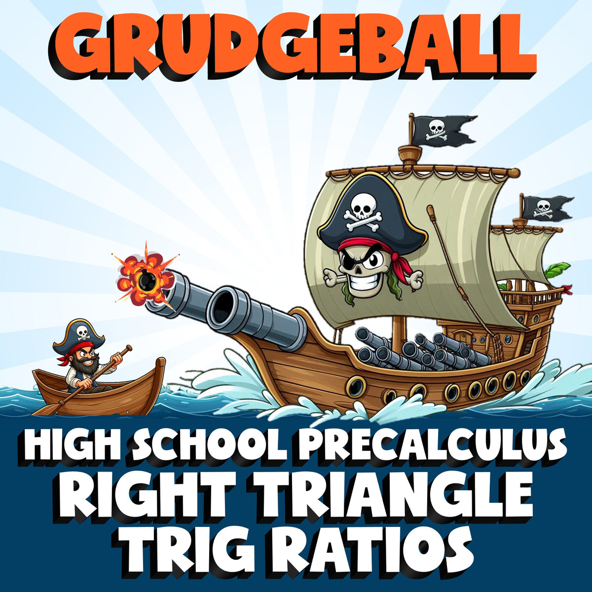 Right Triangle Trig Ratios GRUDGEBALL Math Game - No Prep PreCalculus Review