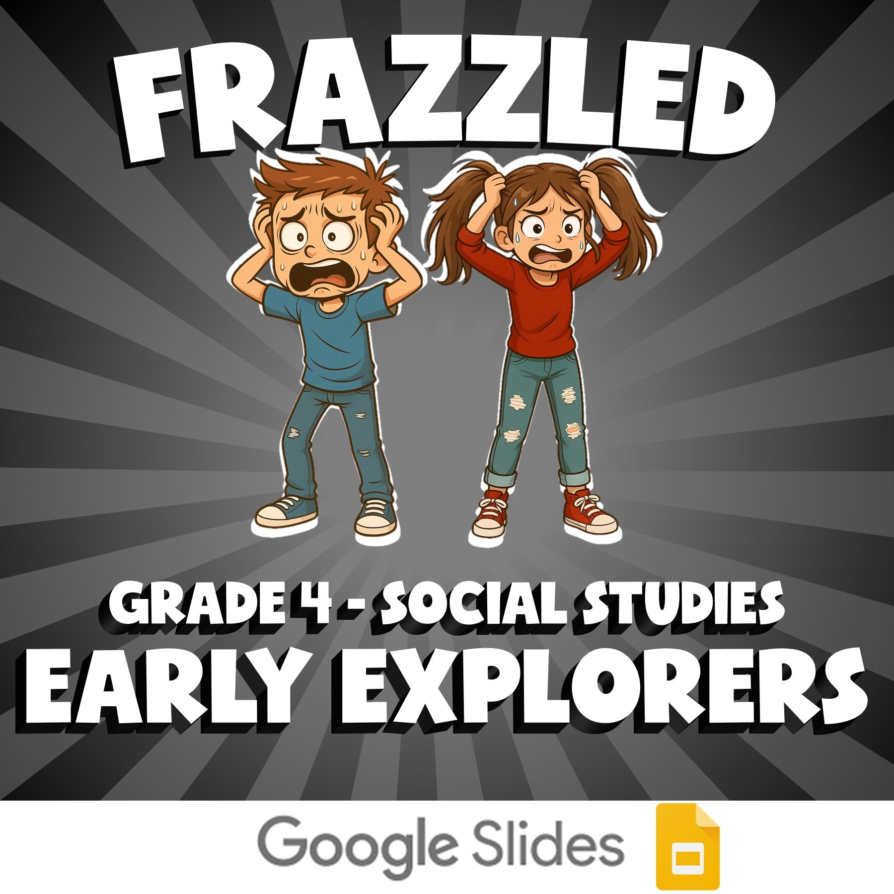 Early Explorers FRAZZLED Socials Game - No Prep Grade 4 Review Activity