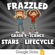 Stars – Lifecycle FRAZZLED Science Game - No Prep Grade 9 Review Activity