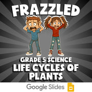 Life Cycles of Plants FRAZZLED Science Game - No Prep Grade 5 Review Activity