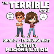 Identify Personification THE TERRIBLE GAME - No Prep Grade 6 ELA Review Activity